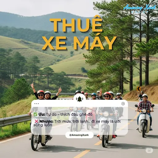 Vì Sao Nên Chọn Amazing Xanh Thay Vì Thuê Xe Máy Truyền Thống?